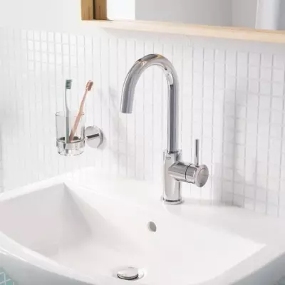 Mitigeur monocommande Lavabo GROHE - Taille L Chromé Pivotant - Economie d'eau