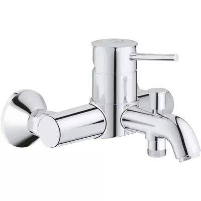 Mitigeur Bain/Douche mural GROHE - Chrome Brillant - 191 mm Profondeur