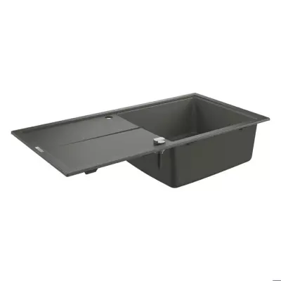 Évier avec égouttoir GROHE K400 1000x500mm Gris granite