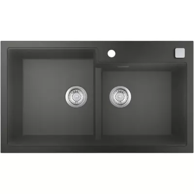 Évier de cuisine composite GROHE K500, 860 x 500 mm - 2 bacs