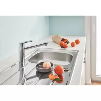 Mitigeur évier de cuisine GROHE Start Flow - économie d'eau - chromé