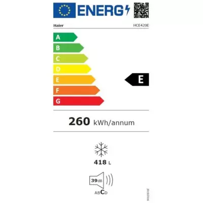 Congélateur coffre Haier HCE420E - Spacieux et Efficace