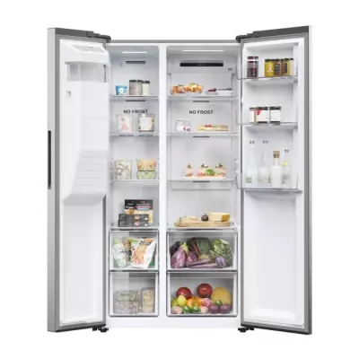 Réfrigérateur américain Haier HSOGPIE9183 - Classe E - 515 L - Gris