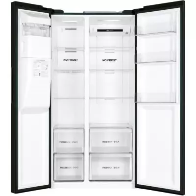 Réfrigérateur américain Haier SBS 90 Series 3 HSR3918EIPB - Noir
