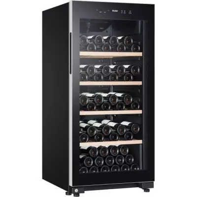 Cave à vin Haier HWS116GAE: stockage 116 bouteilles - Noir