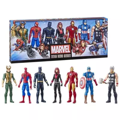 Maxi Pack Avengers 7 figurines 30 cm + 5 accessoires