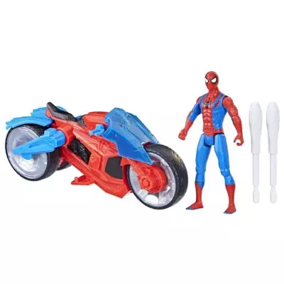 Figurine Spiderman ArachnoMoto : Action épique Marvel, 4 ans