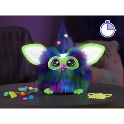 Furby Galaxie: peluche interactive qui brille dans le noir