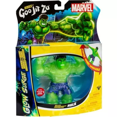 Figurine lumineuse et extensible Hulk Glow Surge 11cm - HERoeS OF GOO JIT ZU - MARVEL