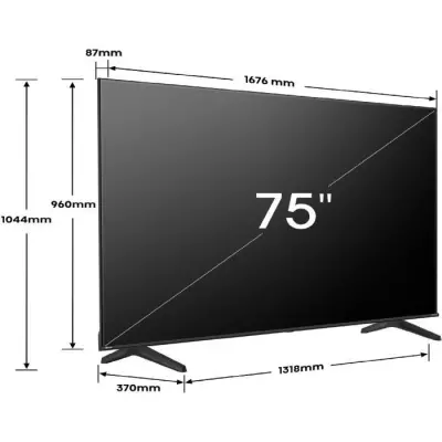 TV LED HISENSE 75A6N: Écran 75" 4K UHD - Dolby Vision - Smart TV