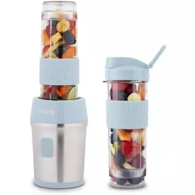 Mini blender H.KoeNIG SMOO16 - 300W - 570mL - Sans BPA - Bleu pastel