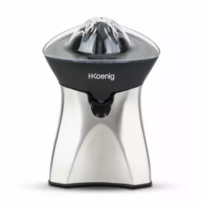 Presse-agrume électrique H.KoeNIG AGR60 - Design inox - 2 cônes interchangeables