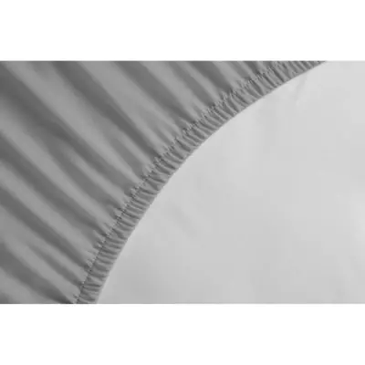 Drap Housse Microfibre Gris Clair - HP71761 - 90x190cm