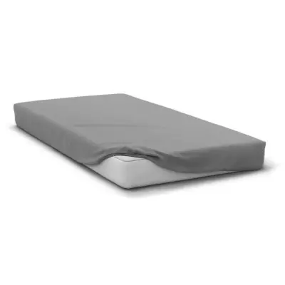 Drap Housse Microfibre Gris Clair - 160x200 cm - HP71769
