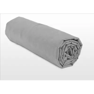 Drap Housse Microfibre Gris Clair - 160x200 cm - HP71769