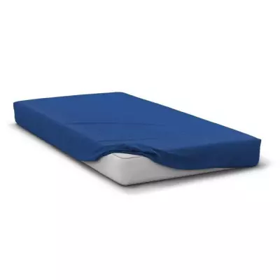 Drap Housse Microfibre Bleu - HP71775 - Taille 180x200 cm
