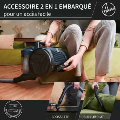 Aspirateur traineau sans sac HOOVER HP110HM - Performant et Compact