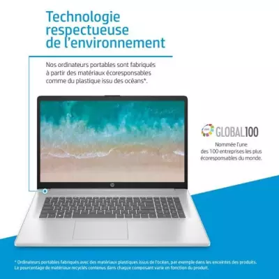 PC Portable HP 17-cn3013nf - Windows 11 - Core i3 - 8Go RAM - 512Go SSD