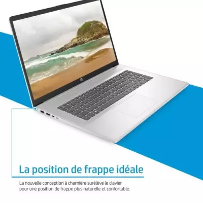 HP 17-cn3013nf Intel® Core™ i3 i3-N305 Ordinateur portable 43,9 cm (17.3") HD+ 8 Go DDR4-SDRAM 512 Go SSD Wi-Fi 6 (802.11ax)