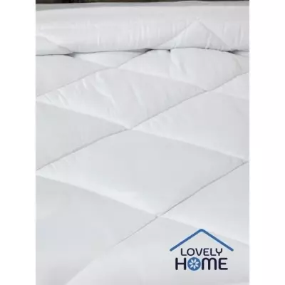 Couette tempérée 350gr/m² antiacariens LOVELY HOME - 220 x 240 cm - Blanc