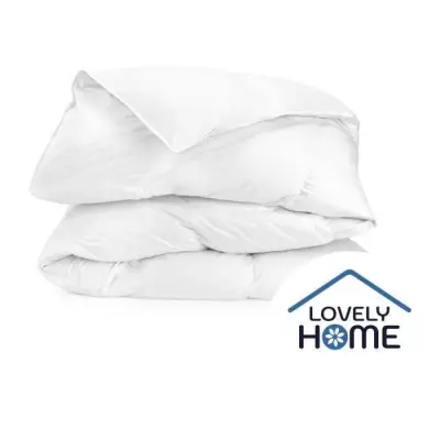 Couette tempérée 350gr/m² antiacariens LOVELY HOME - 220 x 240 cm - Blanc