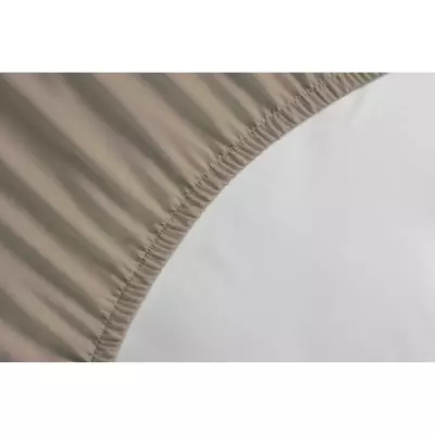 Drap Housse 100% coton beige 140x190x25 cm