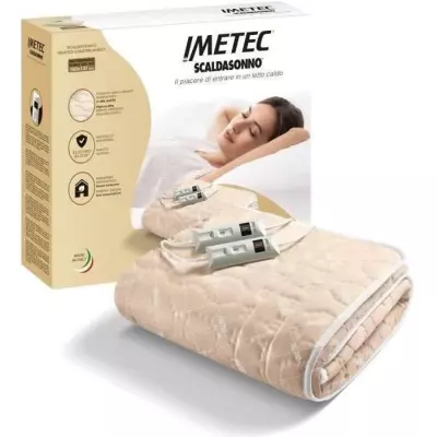Surmatelas Chauffant Imetec - Double Lit 150x137cm - 2 Commandes - Lavable