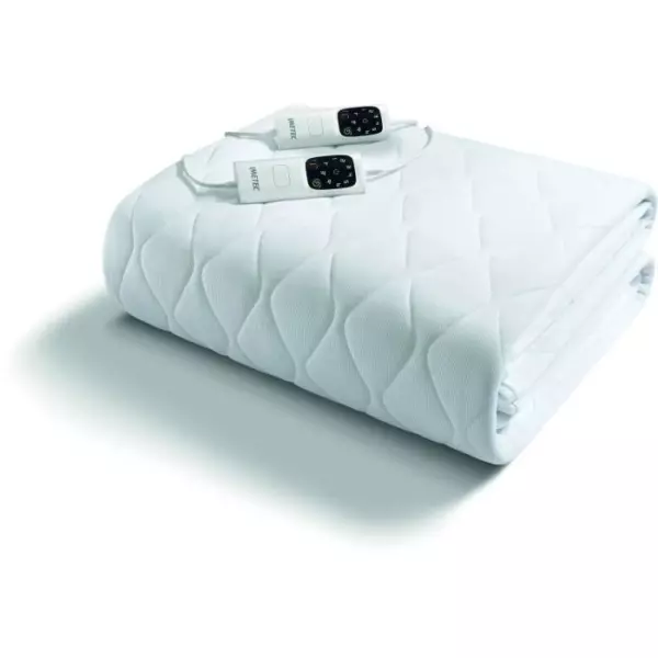 Surmatelas Chauffant - Imetec - 2 Places Adapto Maxi, 195x165 cm - 6 Températures - Tissu Hypoallergénique - Température Cons