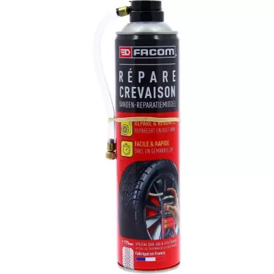Bombe Anti-Crevaison FACOM Répare Crevaison 600ml - Made in France