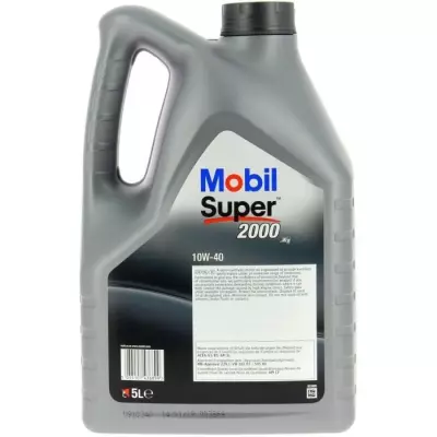 Huile-Additif MOBIL SUPER 2000 X1 - Semi-synthétique 10W40 5L