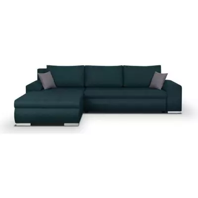 Canapé d'angle convertible réversible bleu - Spacieux et responsable