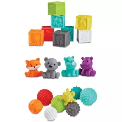 Coffret Jouet Sensoriel INFANTINO 20 pièces