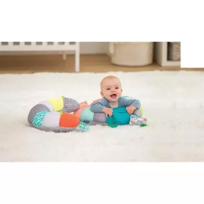 Coussin d'activités 2-en-1 pour le temps de jeu sur le ventre