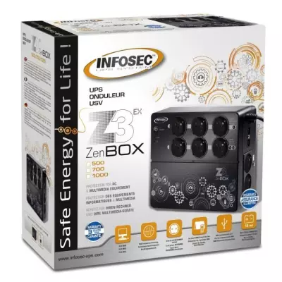 Onduleur 500 VA INFOSEC - Z3 ZenBox EX 500 - Compact et Performant