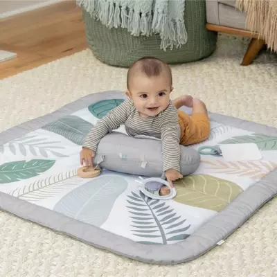 Tapis d'éveil Petit Eléphant: 12 cartes étapes et tableau personnalisable