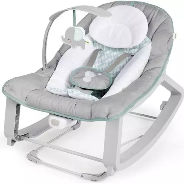 INGENUITY Transat bébé balancelle évolutif 3-en-1 Keep Cozy - Weaver - 3 Positions: arche avec jouets peluches amovible, 0 a