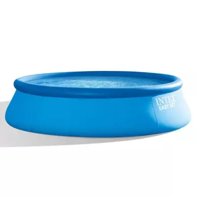 Kit Piscine Intex Easy Set™ 457cm - Ronde (Pompe, bâche, tapis de sol, échelle)