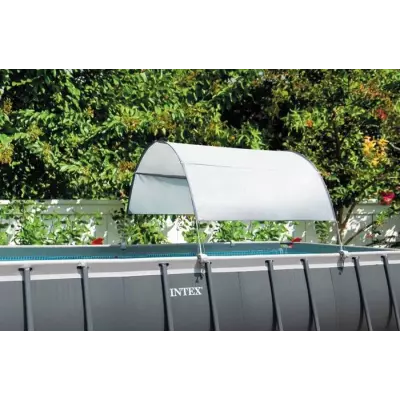 Voile d'ombrage INTEX pour piscine hors sol - Anti-UV - 300 x 185 cm