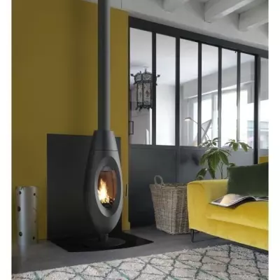Poêle à bois INVICTA Ovatio - 5 KW - bûches 32 cm : Made in France et plus responsable
