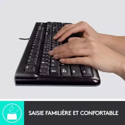 Clavier - Filaire - Logitech - K120 Business - AZERTY - Noir Clavier - Filaire - Logitech - K120 Business - AZERTY - Noir