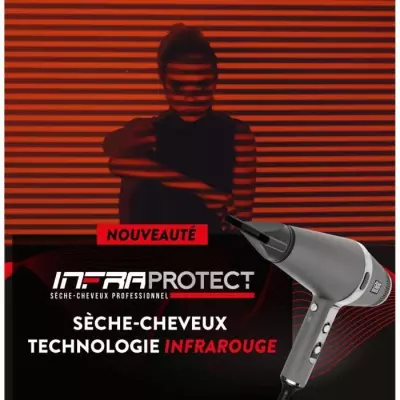Séchoir professionnel JL David - Technologie Infrarouge - 2 vitesses - 3 températures