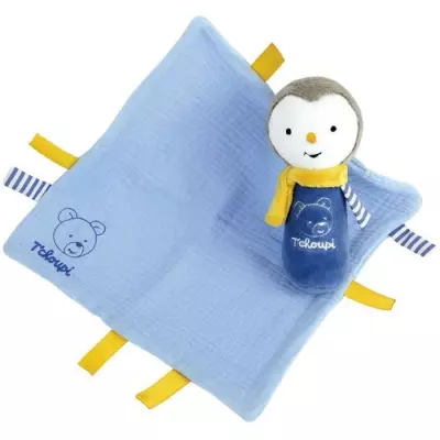 Coffret Naissance T'choupi Baby avec Doudou et Peluche Hochet 25cm - Idéal Cadeau