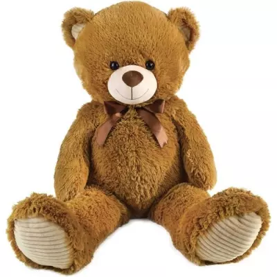 Ours en Peluche Marron 100 cm - PLANET PLUCH - Douceur XXL