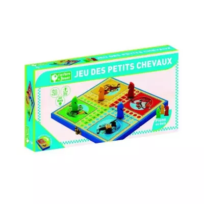 Jeujura - Coffret Pliant Petits Chevaux - L'Arbre à Jouer - Jeu Société