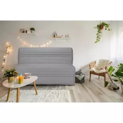 Banquette BZ Joe 3 places - Tissu gris clair - Made in France