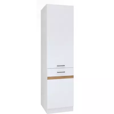 Colonne de cuisine Junona 2 Portes - L 50 x H 196 x P 46 cm - Blanc Brillant