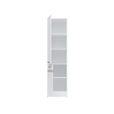 Colonne de cuisine Junona 2 Portes - L 50 x H 196 x P 46 cm - Blanc Brillant
