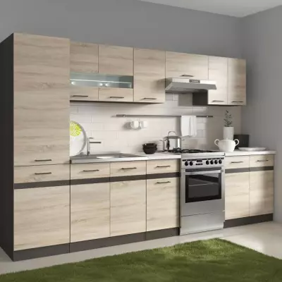 Colonne de cuisine 2 Portes - Chêne Sonoma - L50xH196xP46 cm