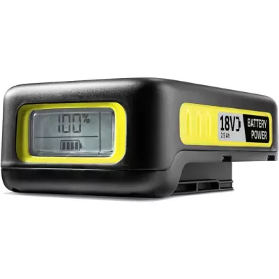 Batterie Power KARCHER 18V / 2.5 Ah - Lithium Ion - Ecran LCD - Noir