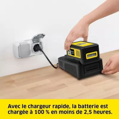 Batterie KARCHER Power 18V/5Ah - Chargeur secteur inclus
